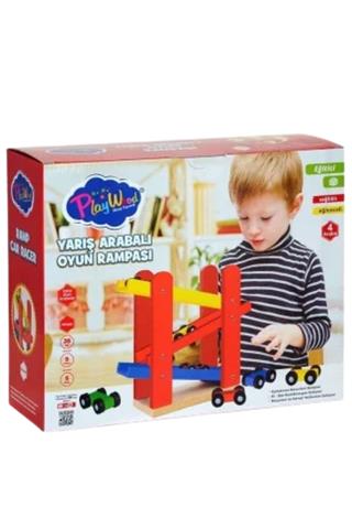 ONY Ahşap YARIŞ ArabaLI OYUN RAMPASI