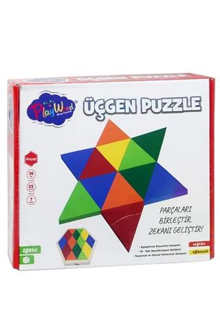 ONY Kutuda 24 Parça Ahşap Üçgen Puzzle